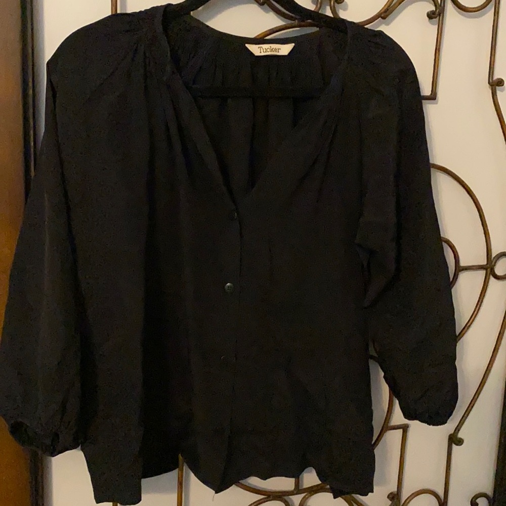 Tucker black blouse